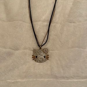Rhinestone Hello Kitty necklace